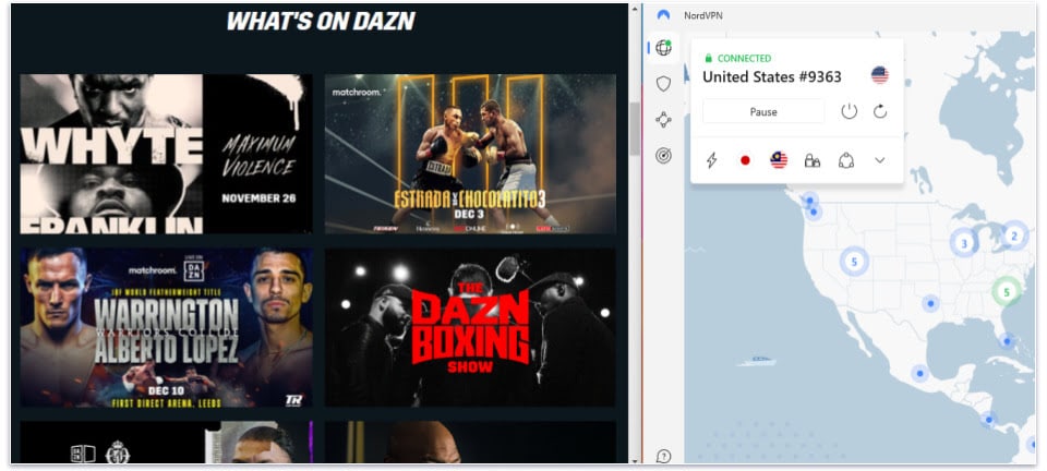 🥉 3. NordVPN — Good for Securely Watching DAZN Content