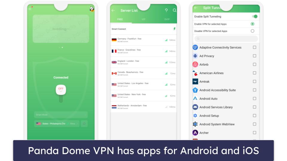 Panda Dome VPN Ease of Use: Mobile &amp; Desktop Apps