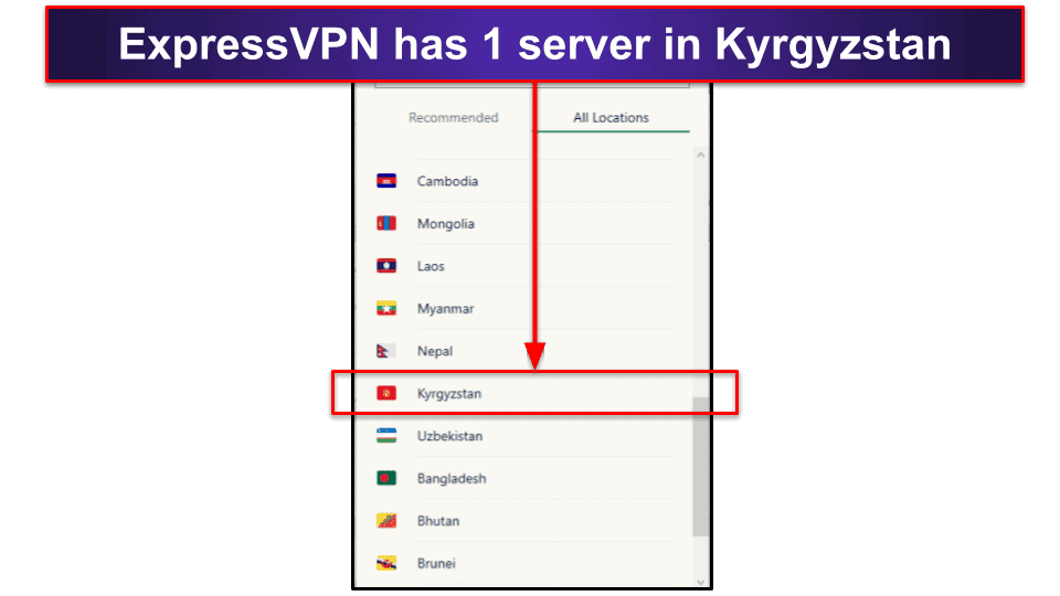 🥇 1. ExpressVPN — Best VPN for Getting a Kyrgyzstan IP Address