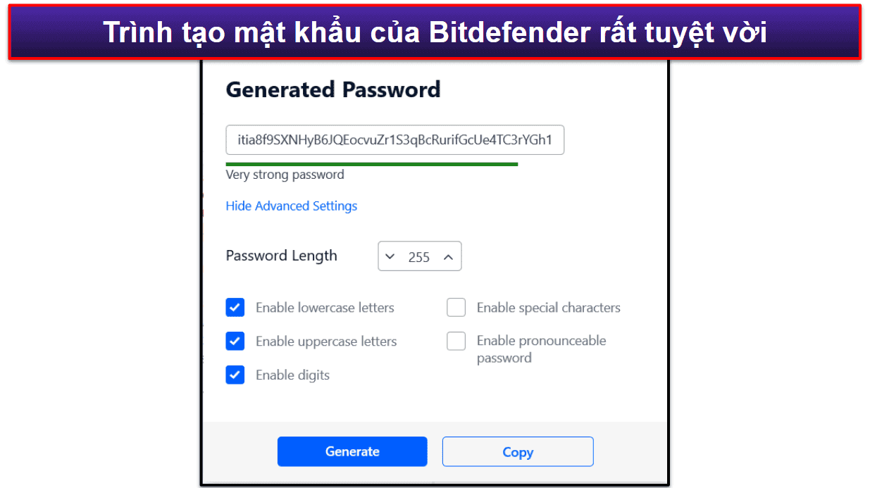 Tính năng bảo mật của Bitdefender