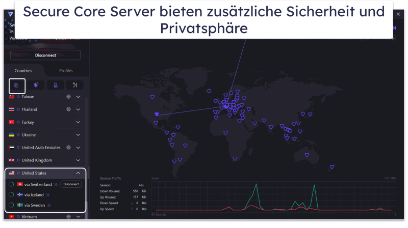 8. Proton VPN: Hervorragende kostenlose Version + erstklassige Datenschutz- und Sicherheitsfunktionen