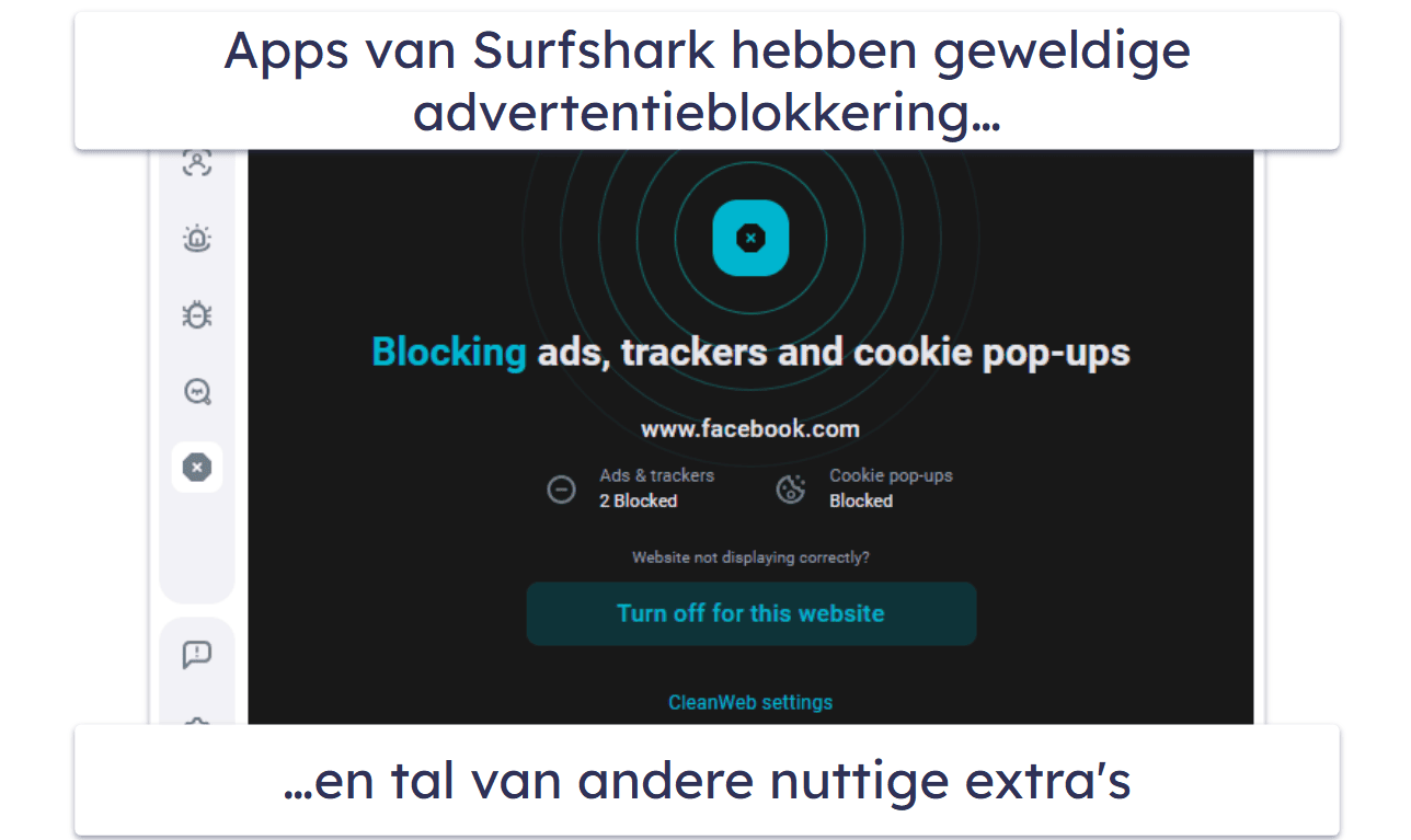 🥉3. Surfshark: Geweldige gebruiksvriendelijke VPN met veelzijdige apps