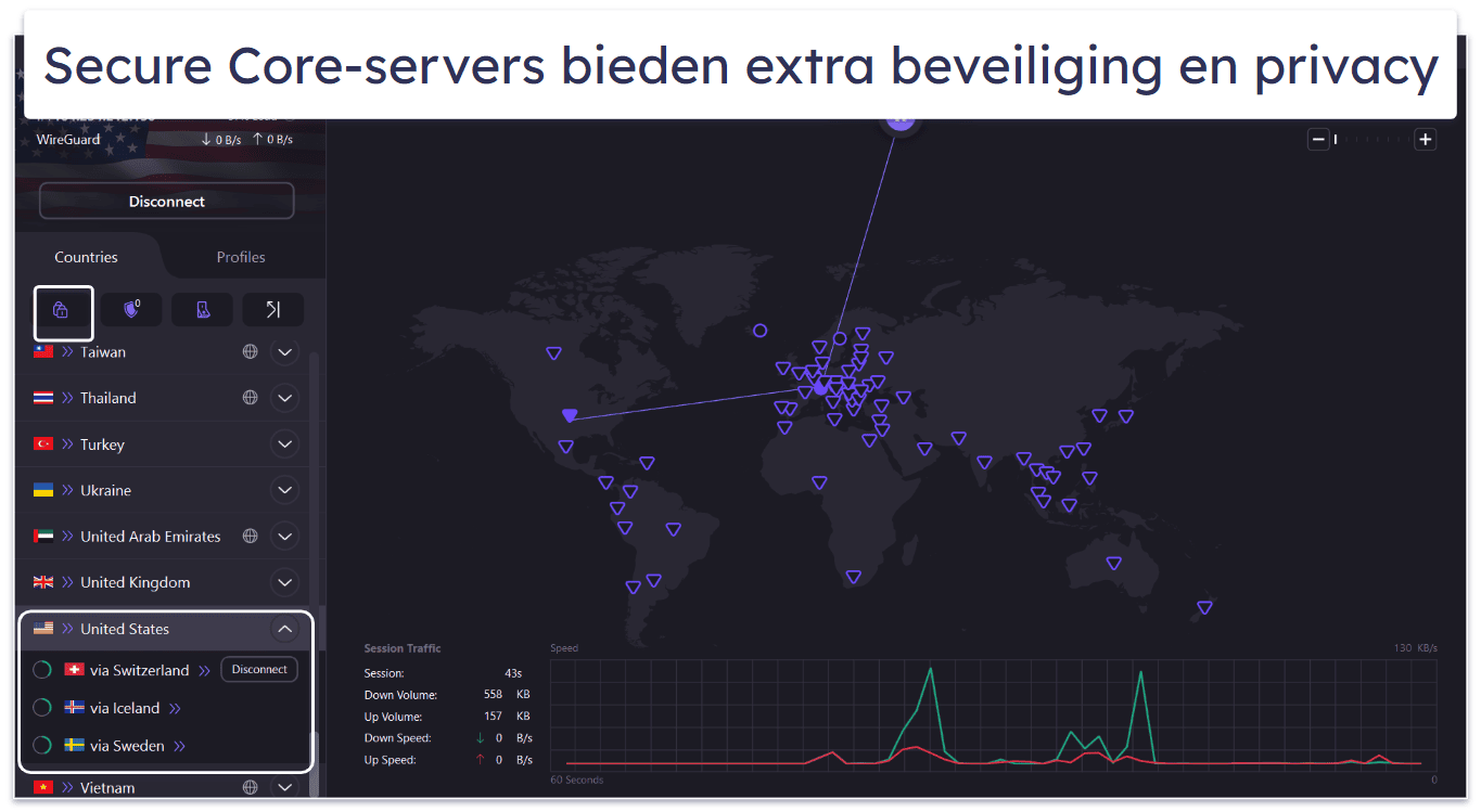 8. Proton VPN: Geweldig gratis abonnement + uitstekdende privacy- en beveiligingsfuncties