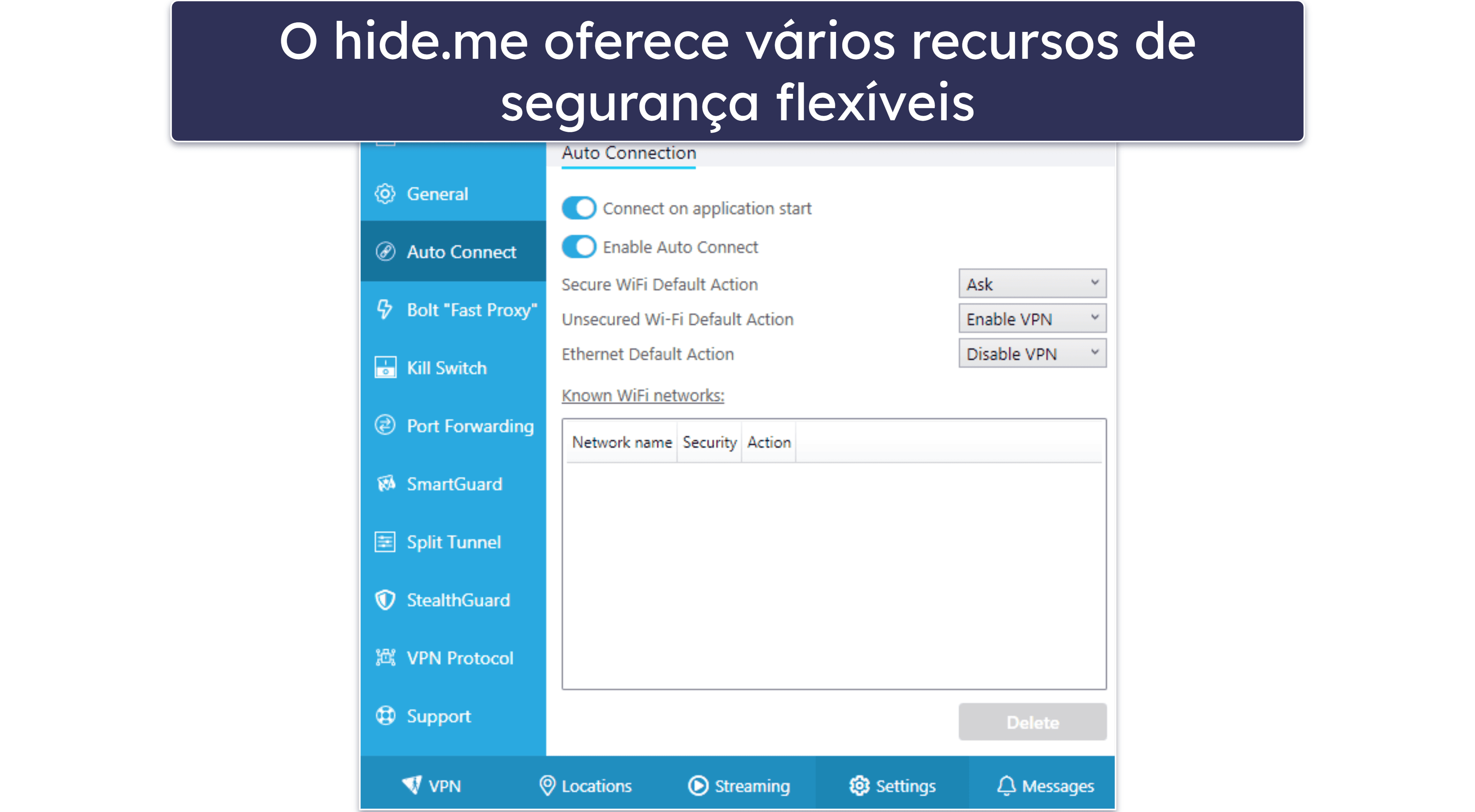 10. hide.me: Ótimos recursos extras e bom para streaming