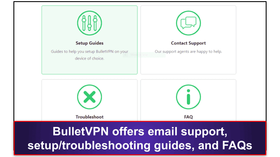 BulletVPN Customer Support