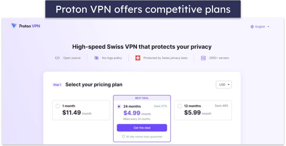 7. Proton VPN — High-End Security &amp; Privacy Features