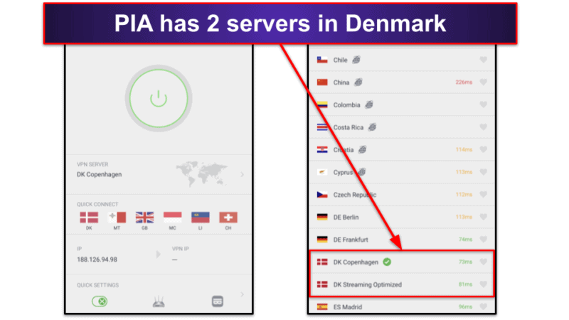 🥇1. Private Internet Access (PIA) — Best VPN for Getting a Denmark IP Address