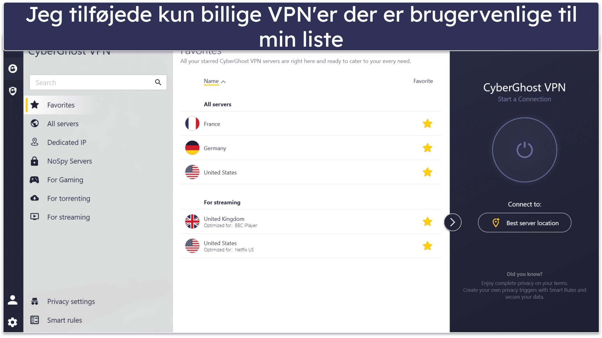 Testmetode: Sammenlignings- og rangeringskriterier