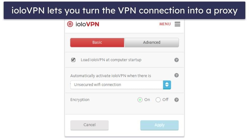 ioloVPN Features — Missing Vital Security Tools &amp; Lacks Extras, Too