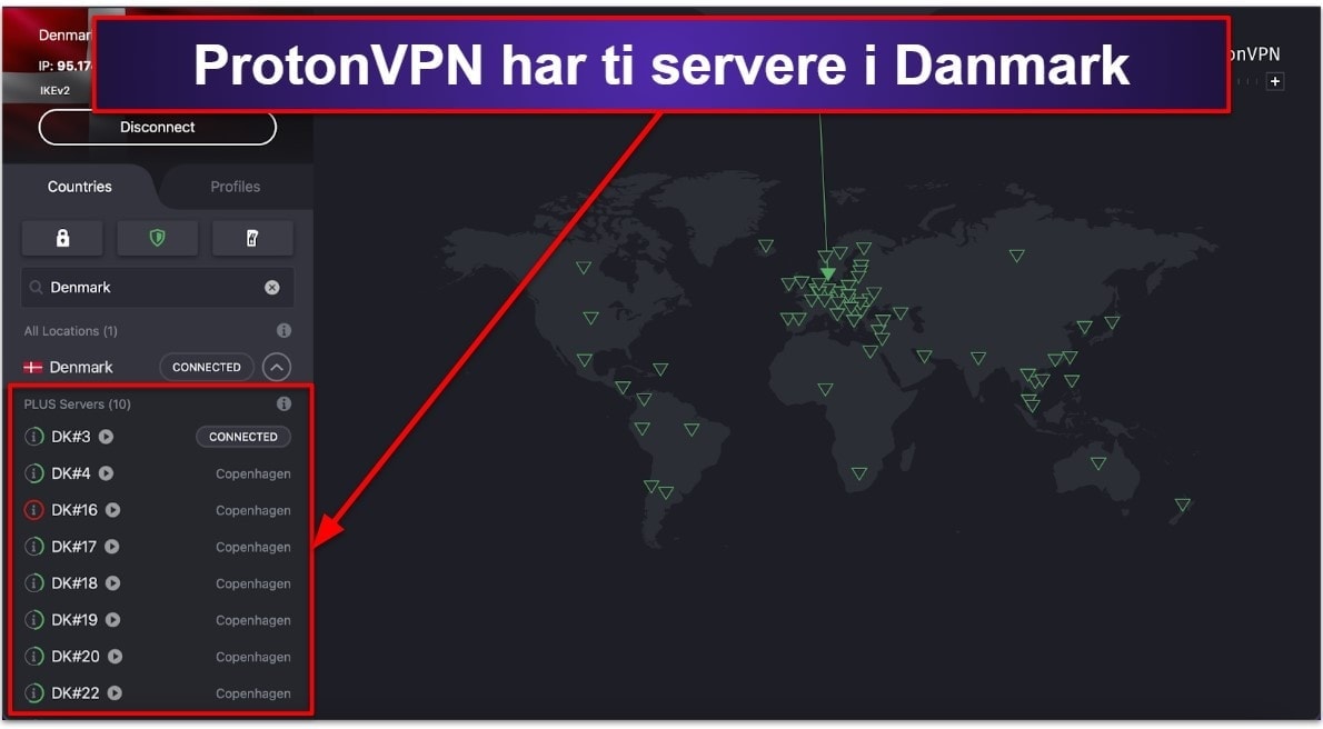 🥈2. Proton VPN – Bedste VPN til privatliv og hurtige hastigheder