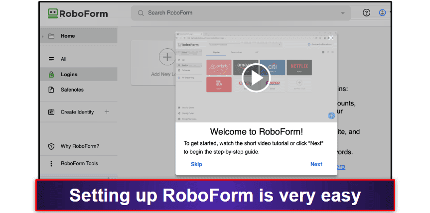 RoboForm Ease of Use and Setup
