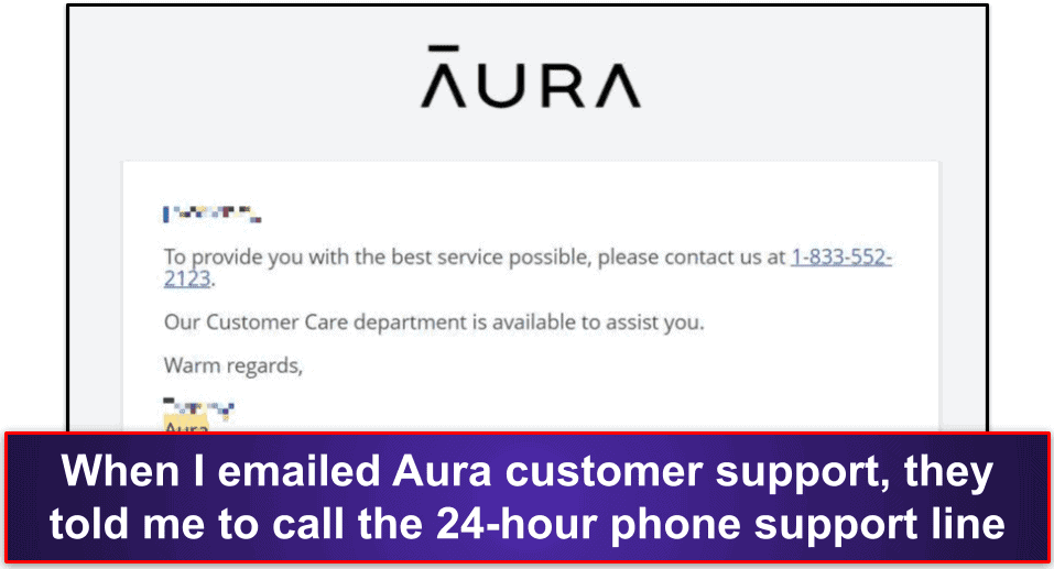 Aura Customer Support