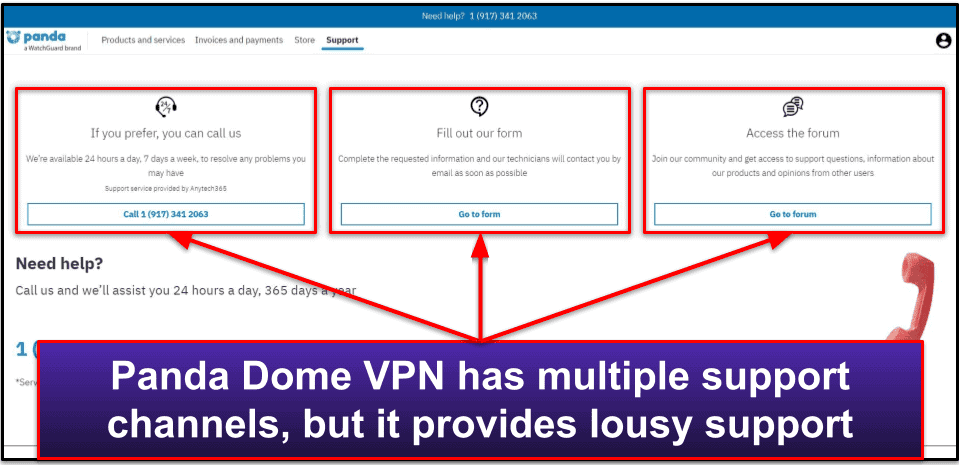 Panda Dome VPN Customer Support