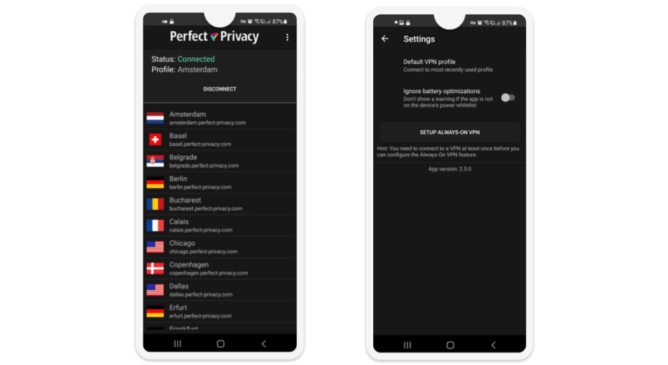 Perfect Privacy VPN Review In 2023 Ease of Use: Mobile & Desktop Apps