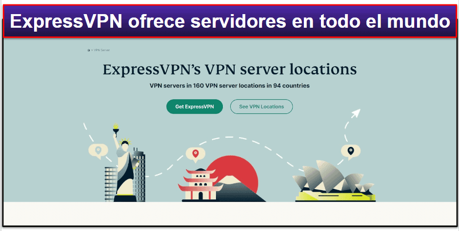 Servidores y Direcciones IP de ExpressVPN