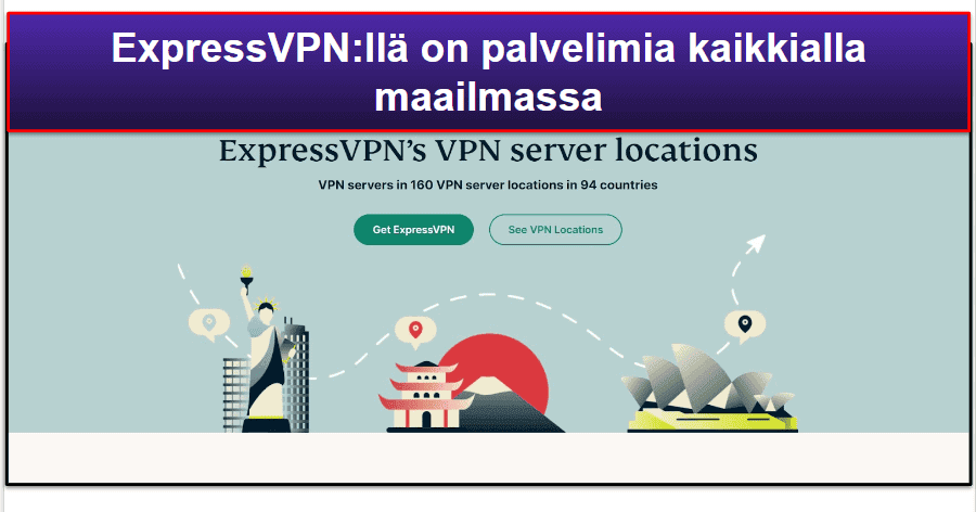 ExpressVPN Palvelimet ja IP-osoitteet