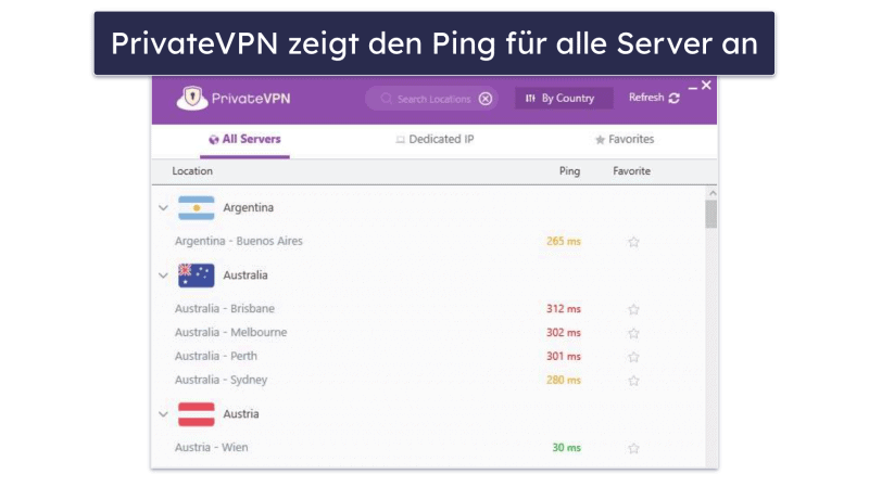 7. PrivateVPN: gut für Leute, für die VPNs Neuland sind