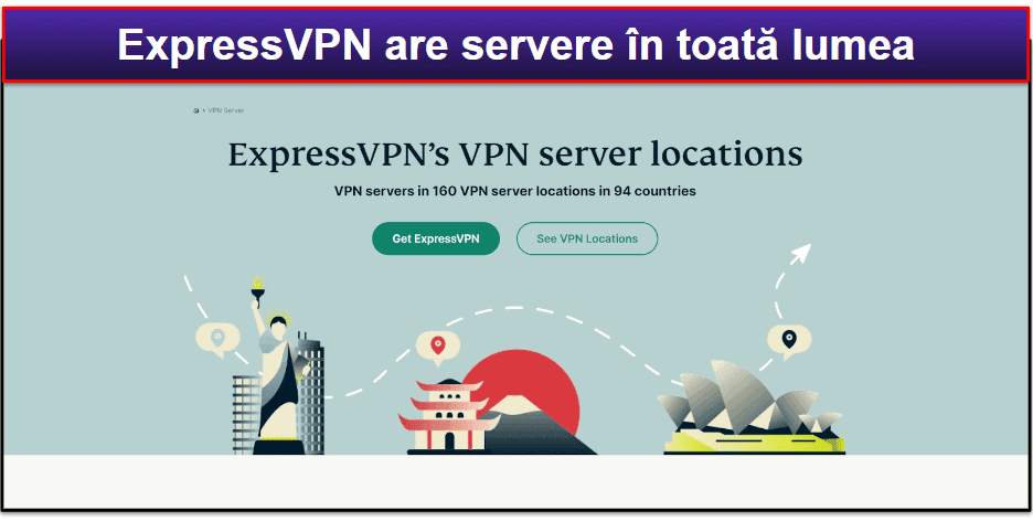 Servere și adrese IP ExpressVPN
