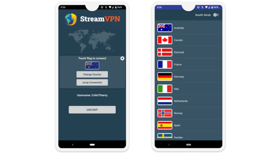 StreamVPN Ease of Use: Mobile and Desktop Apps