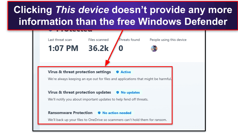Windows Defender Desktop and Mobile Apps