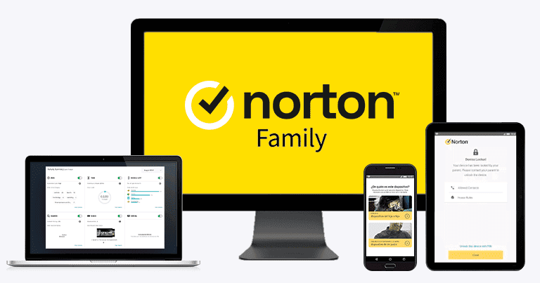 🥈 2. Norton Family — Świetna aplikacja rodzicielska na iOS dla dużych rodzin