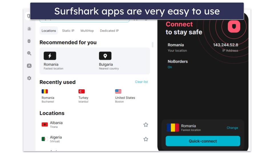 5. Surfshark — Intuitive Apps &amp; Good Streaming Support