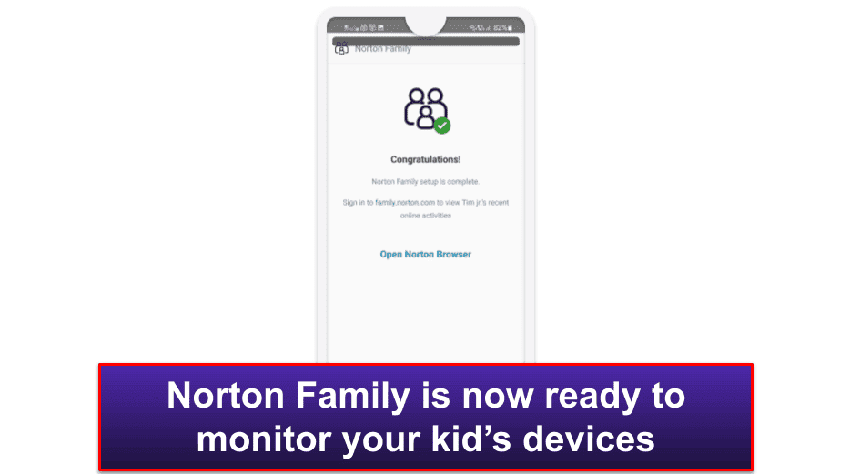 Norton Family Installation &amp; Setup