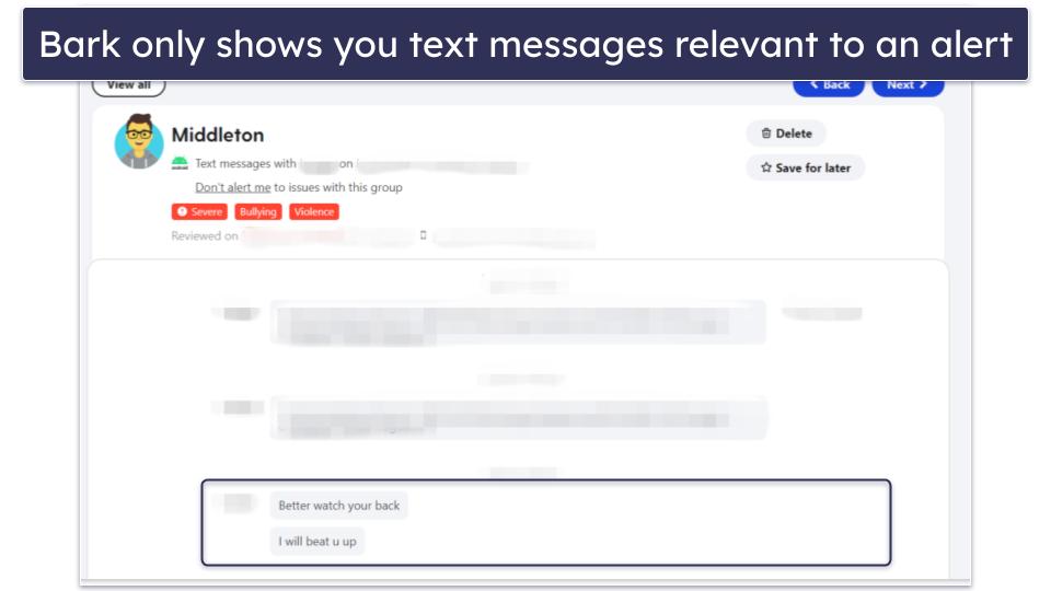Bark Features — All Industry-Standard Features (Plus Conversation Mood Monitoring)
