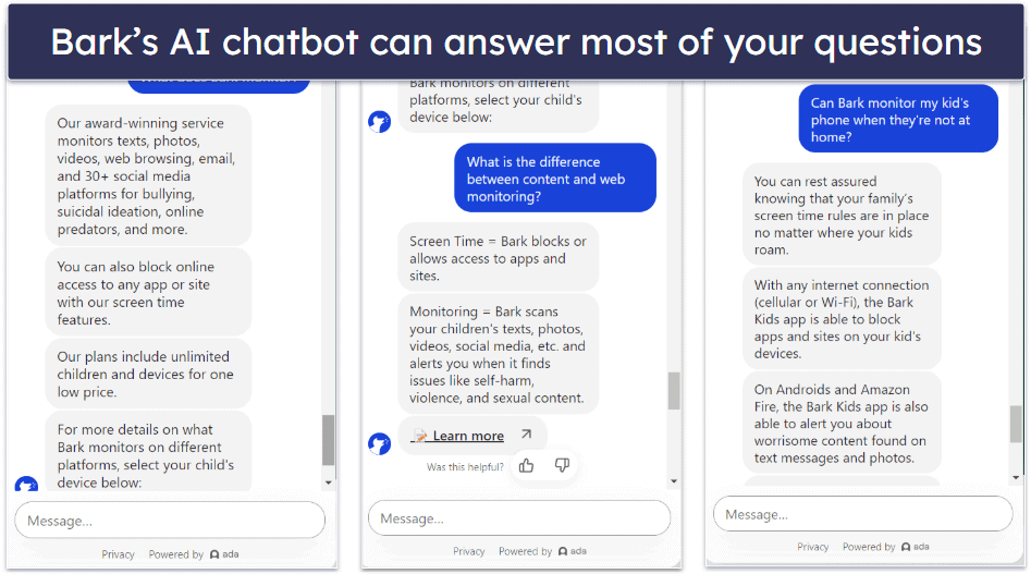Bark Customer Support — Great Knowledgeable Support & Excellent FAQs