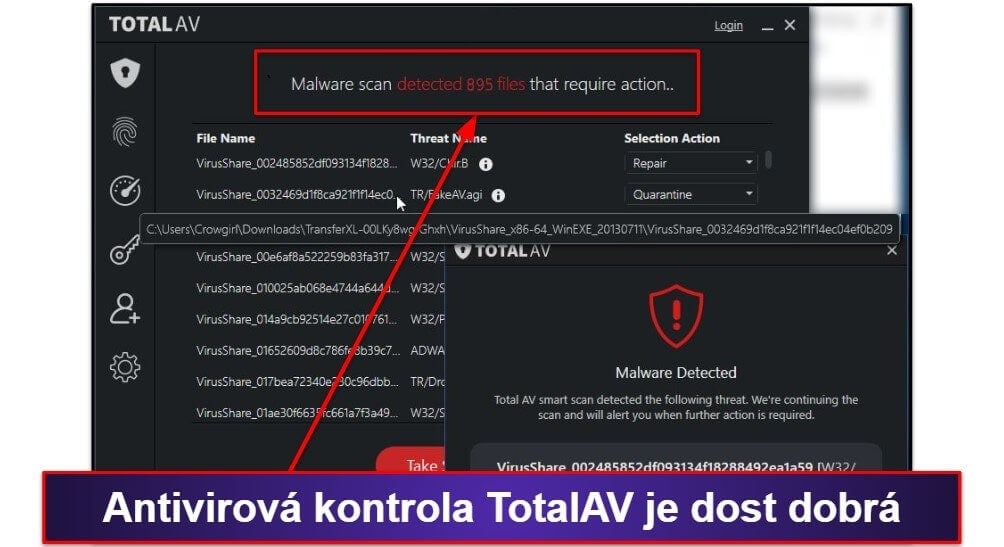 4. TotalAV – Antivirový software s nejsnadnějším používáním