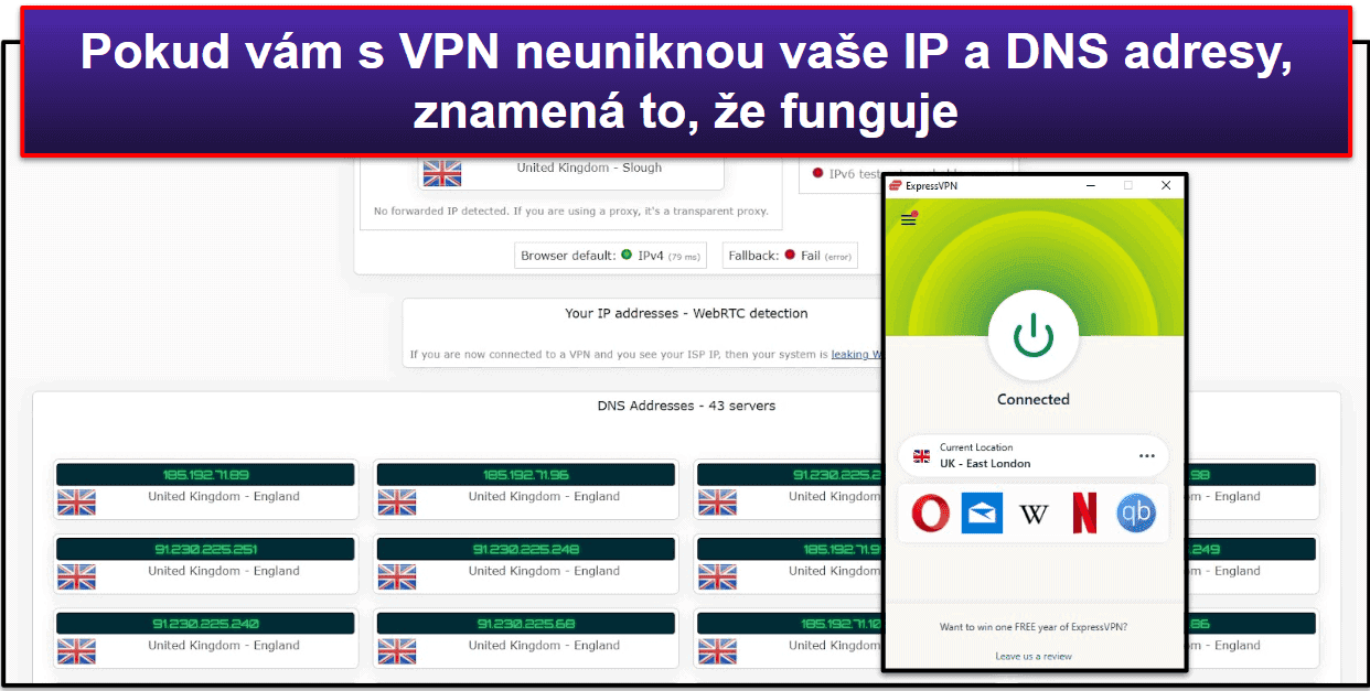 Jak poznám, že VPN funguje?