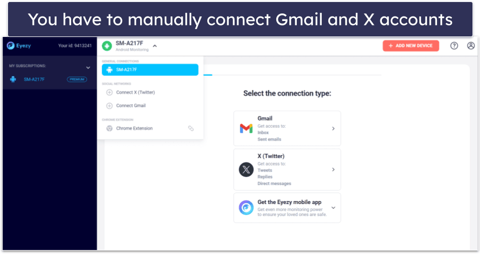 Eyezy Features — Spying Tool That Requires Some Manual Setup