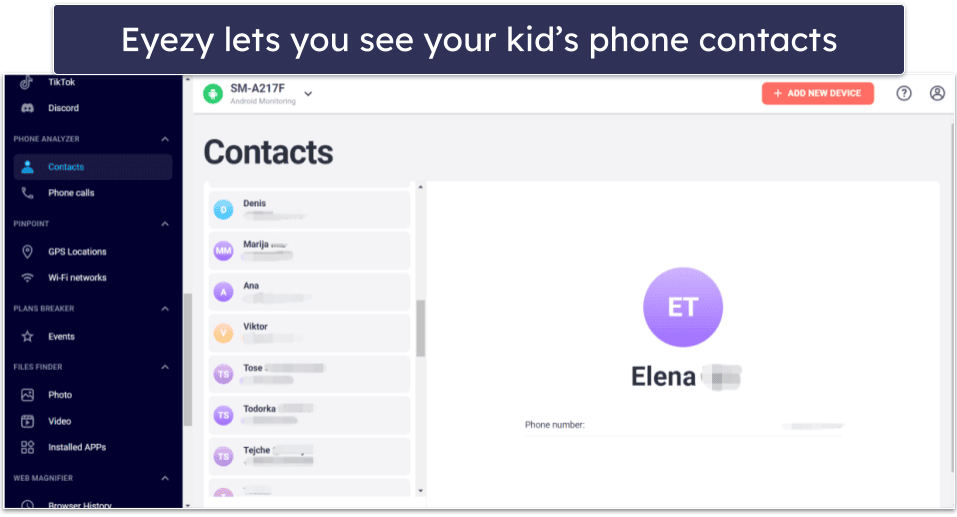 Eyezy Features — Spying Tool That Requires Some Manual Setup
