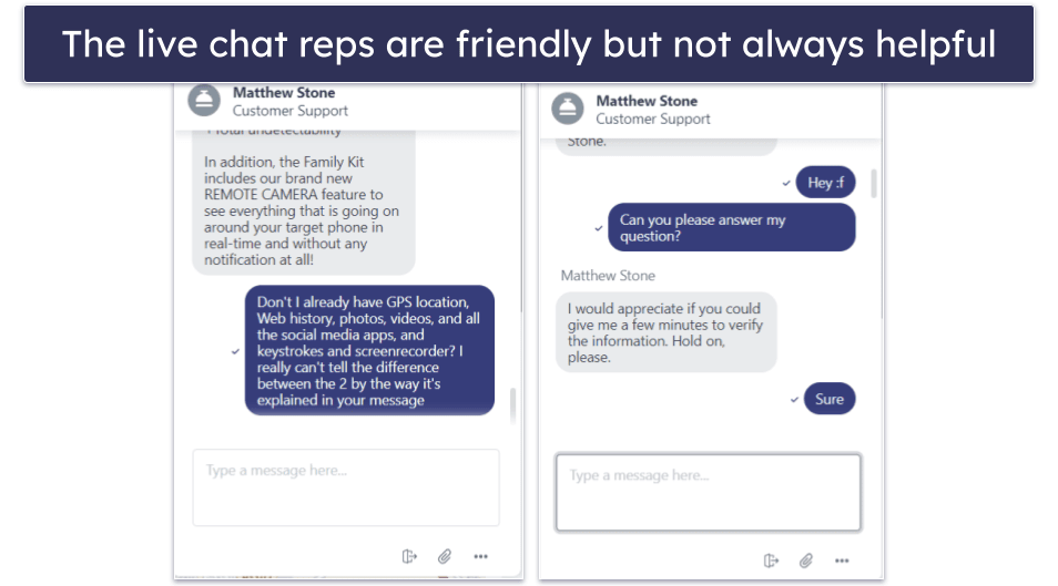 Eyezy Customer Support — Decent Options, but Not All Reps Were Helpful