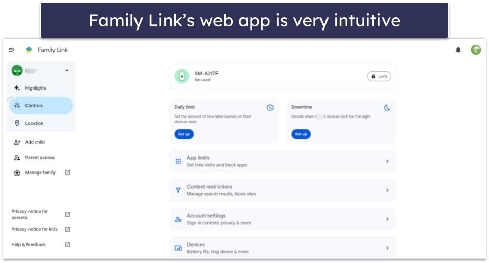 Google Family Link Ease of Use