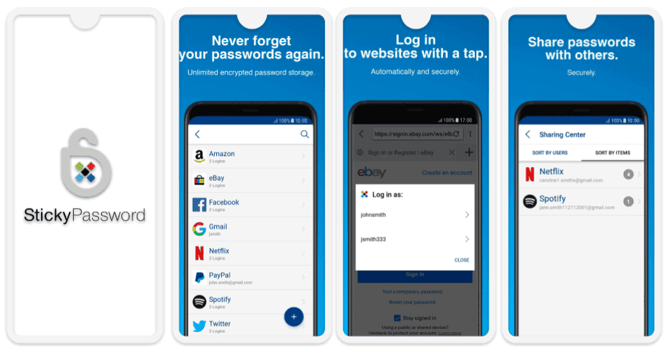 8. Sticky Password — Best for Secure Password Sync