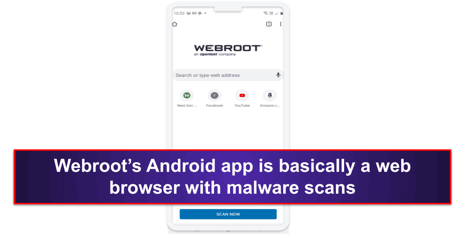 Webroot Mobile App