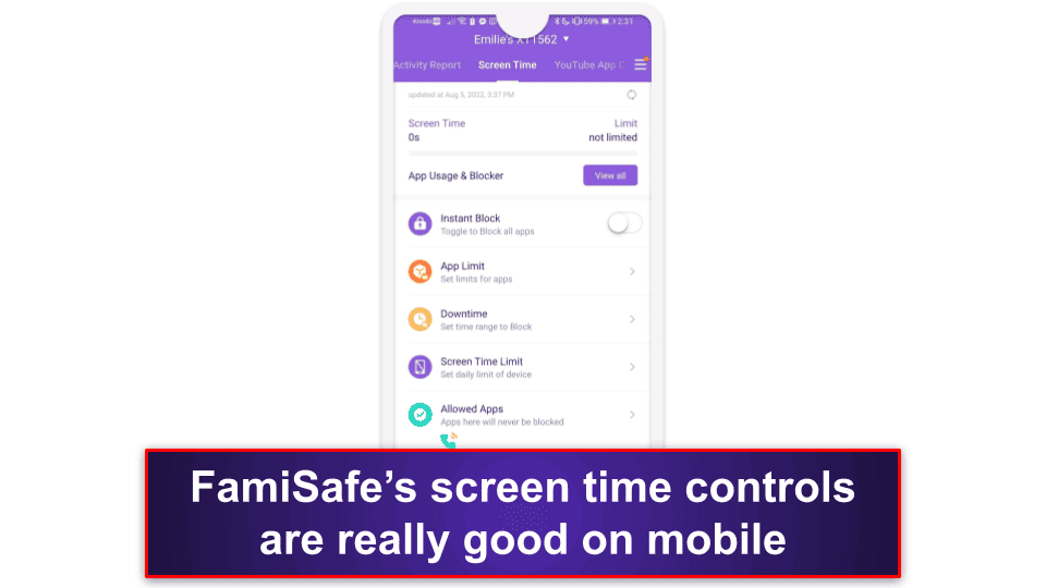 FamiSafe Features