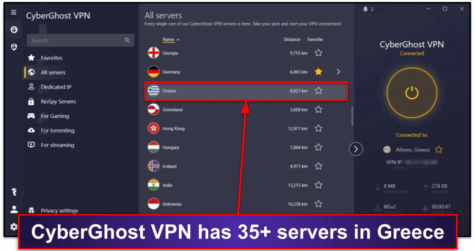 🥈2. CyberGhost VPN – Best VPN for Beginners