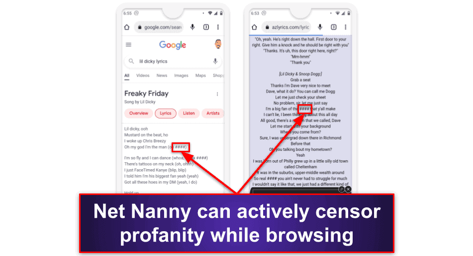Funciones de Net Nanny