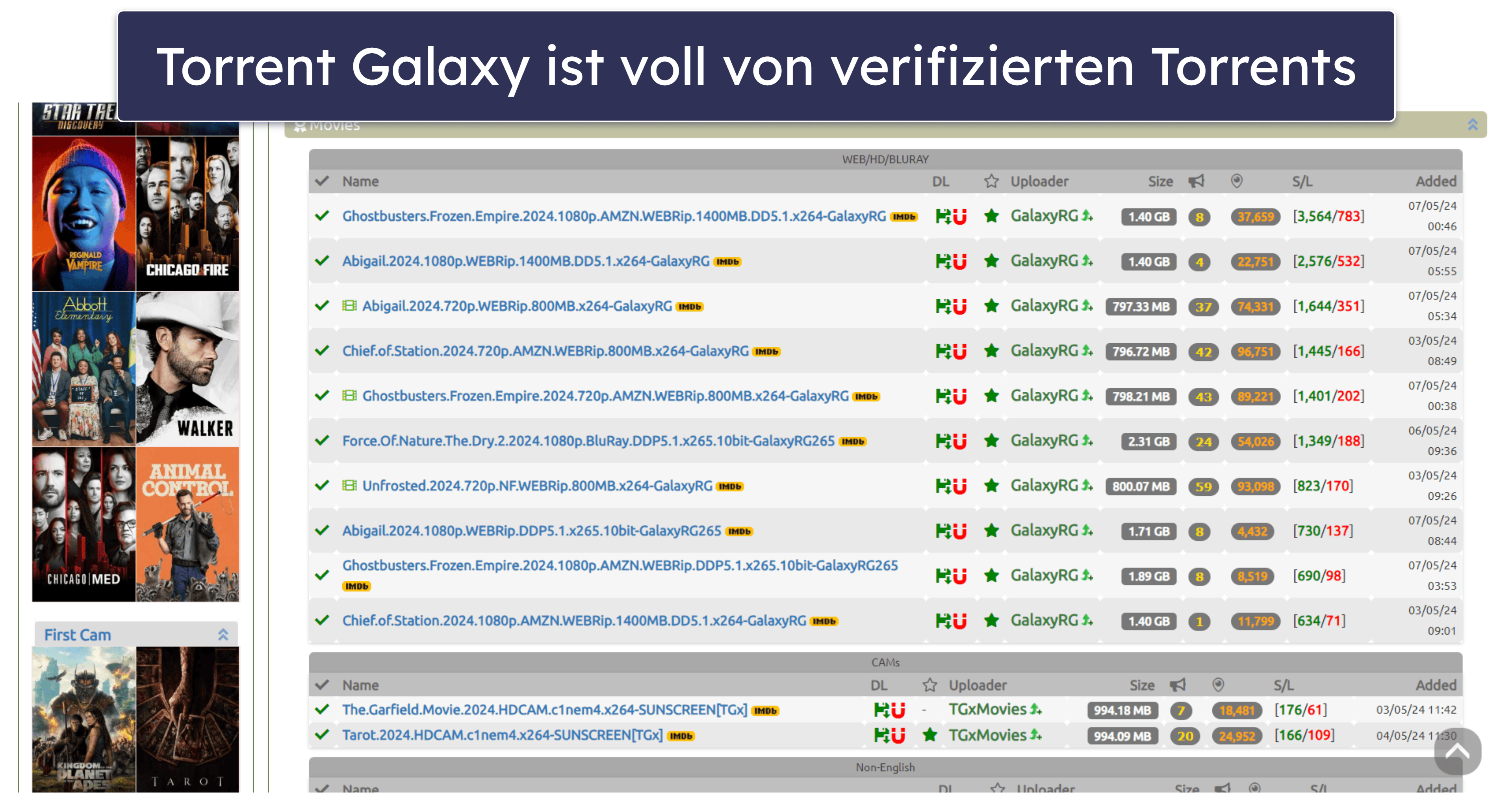 1. TorrentGalaxy
