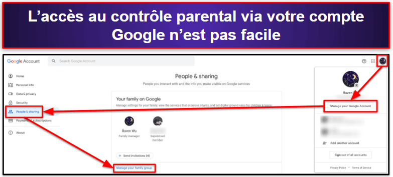 Facilité d’utilisation de Google Family Link