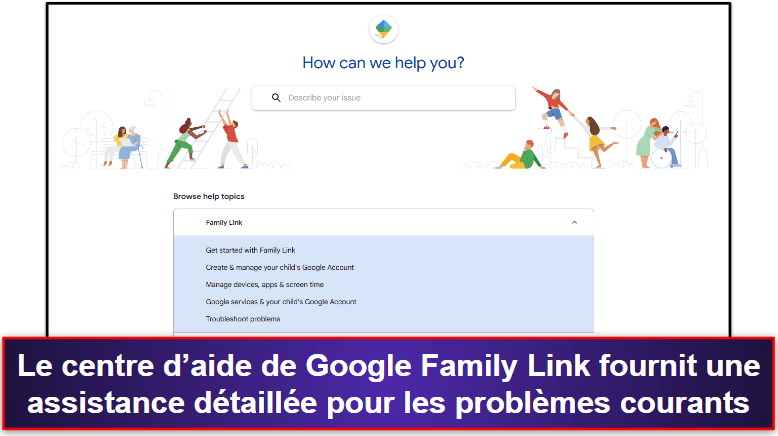 Assistance clientèle de Google Family Link