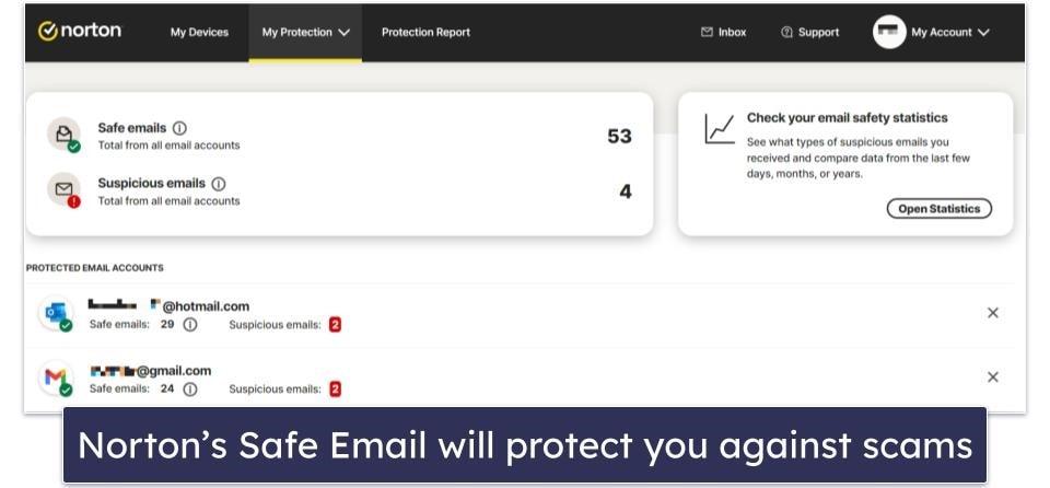🥇 1. Norton — Best Overall Antivirus for Email Protection