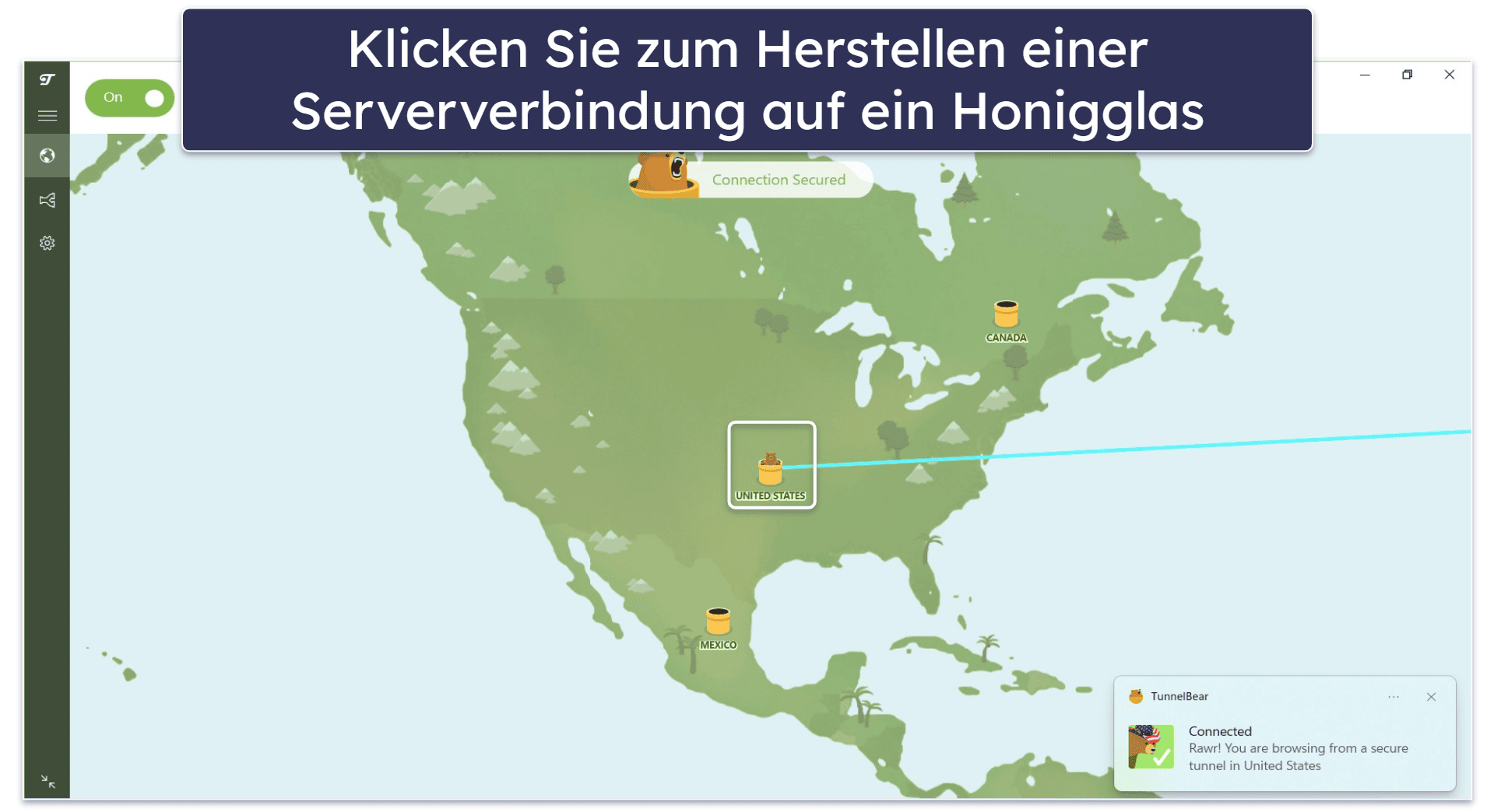 10.TunnelBear — Benutzerfreundlich &amp; macht Spaß