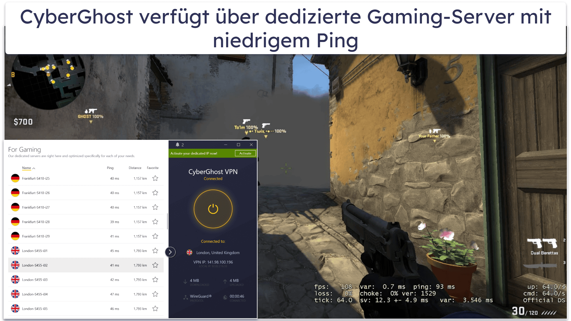 6.CyberGhost VPN — Hervorragend fürs Streaming und Gaming