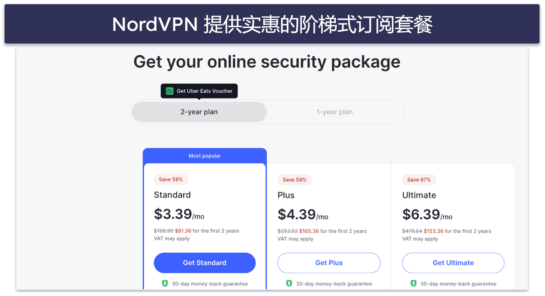 4. NordVPN: 安全省心,月度套餐提供多种选项
