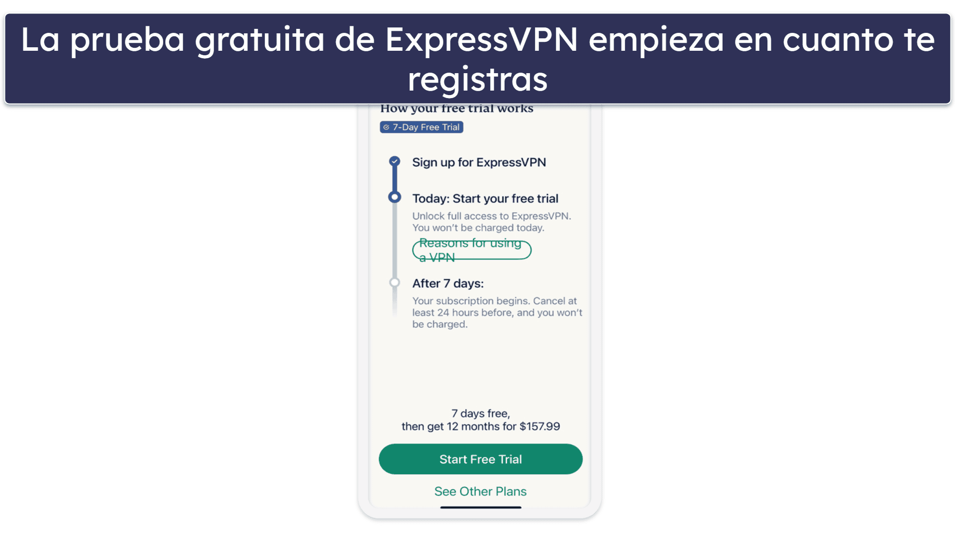 🥇 1. ExpressVPN: la mejor prueba gratuita de VPN en 2026