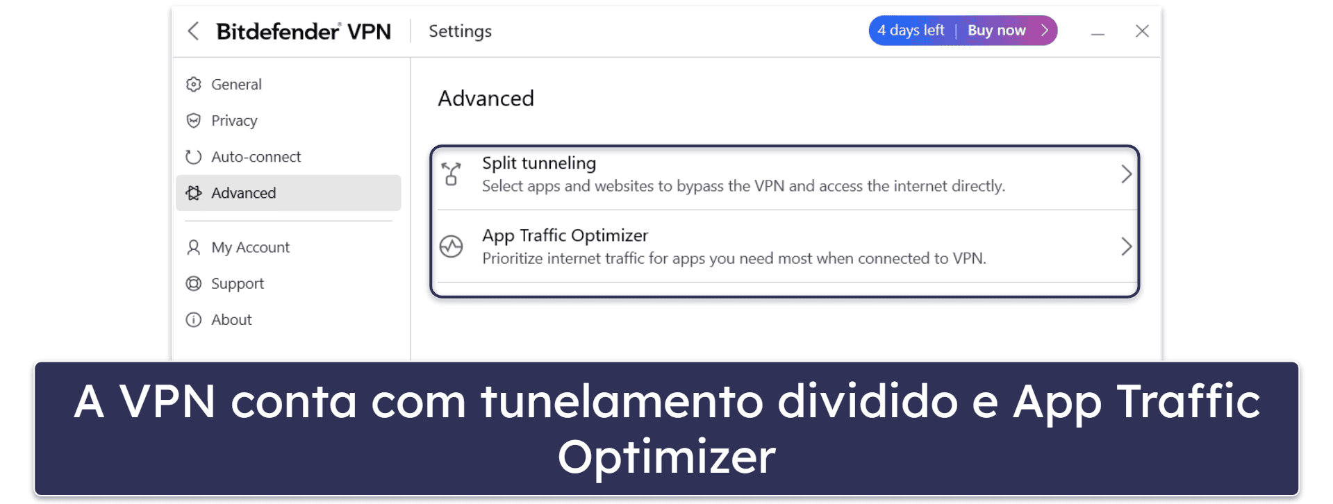 Bônus. Bitdefender Premium VPN — teste de 7 dias com altas velocidades