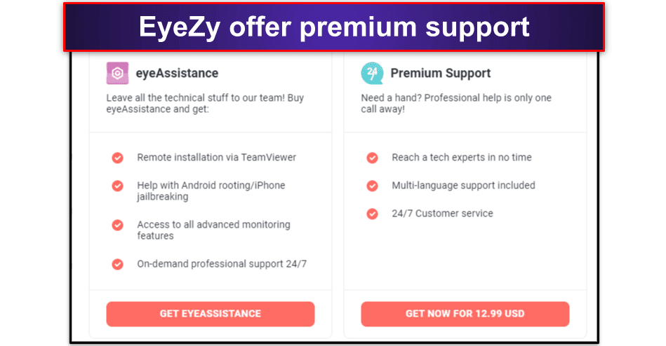 Eyezy Customer Support
